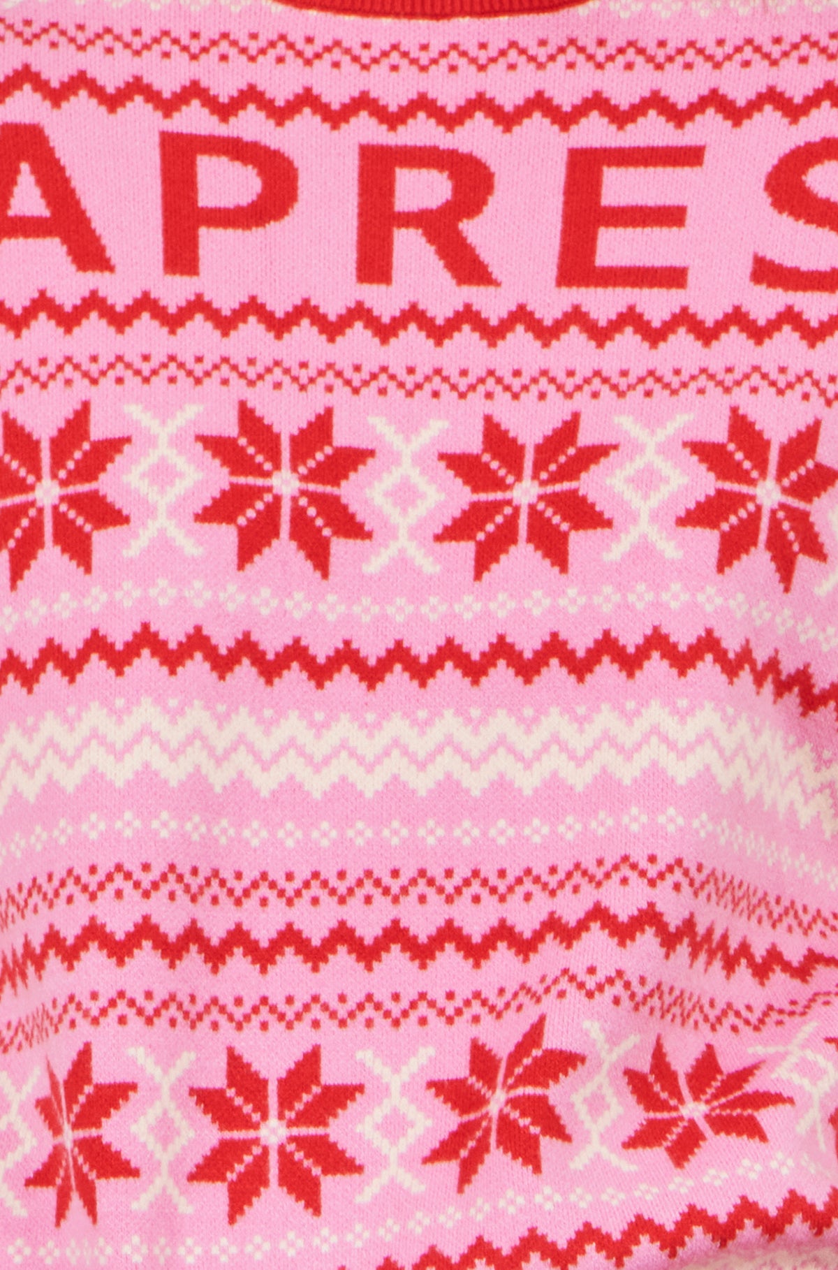 Yumi Red Apres Intarsia Jumper Knit Xmas Jumper Yumi