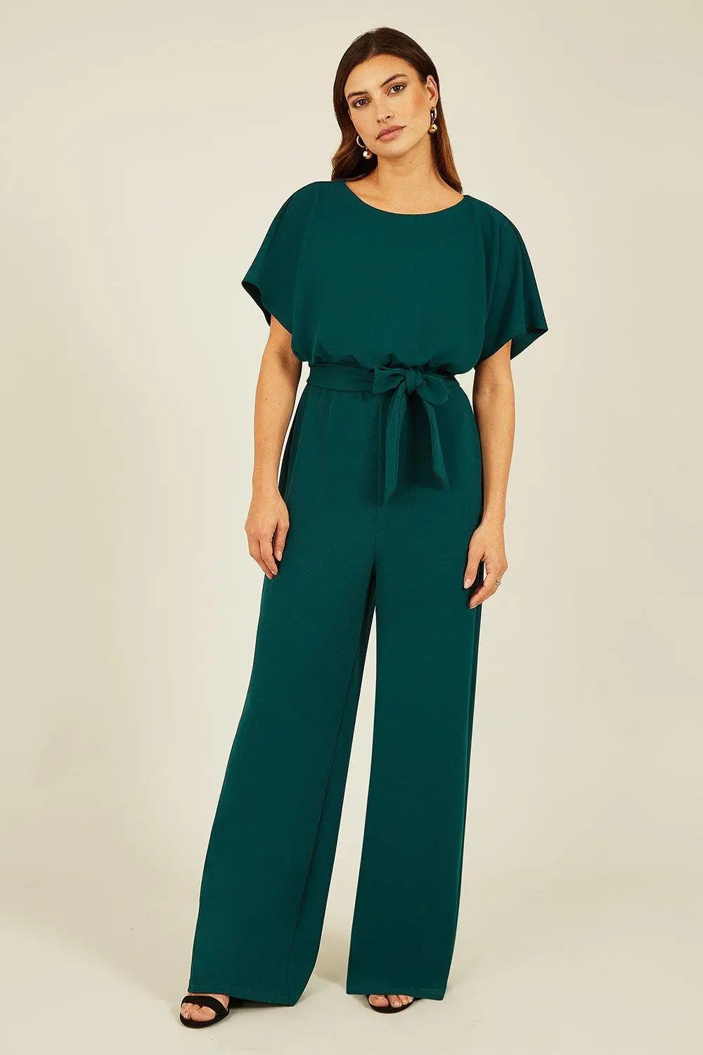 Mela Green Batwing Stretch Jumpsuit | Mela