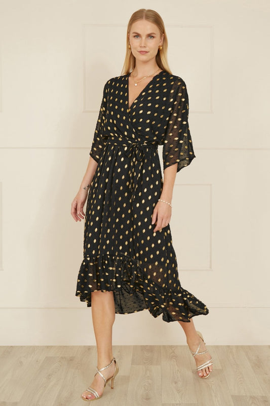 Maxi Dress Black Gold Midi Dress Lilly Black Gold Foil Print Puff Sleeve Midi Dress Koko Maxi Dress Black Gold Midi Dress Lilly Black Gold Foil Print Puff Sleeve Midi Dress Koko