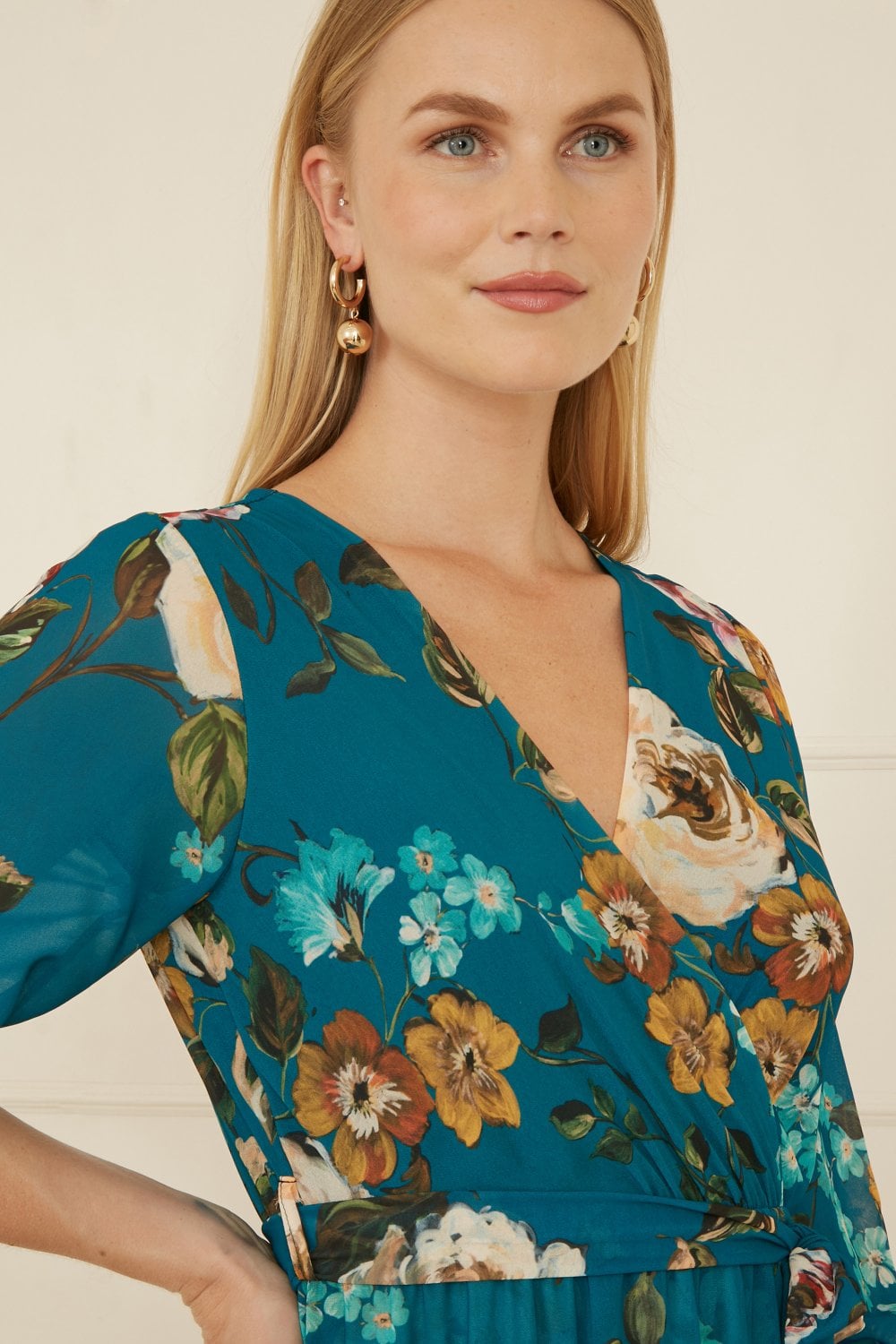 Teal Floral Midi Wrap Dress Wrap Maxi Robe Maxi Floral Blue Floral Teal Floral Midi Wrap Teal Floral Midi Wrap Dress Wrap Maxi Robe Maxi Floral Blue Floral Teal Floral Midi Wrap